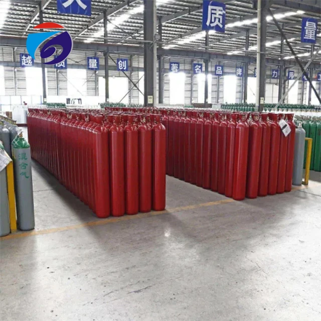 ISO9809 Standard High Pressure Balloon Grade 40L Water Capacity Helium Gas Cylinder