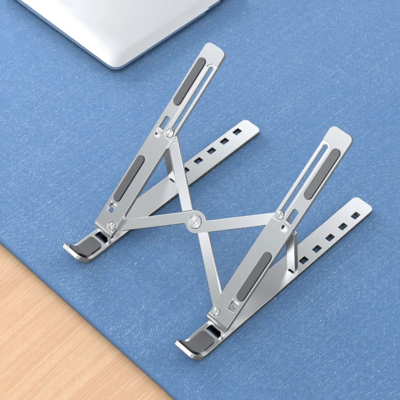 Регулируемая складная алюминиевая металлическая Эргономичная подставка для ноутбука