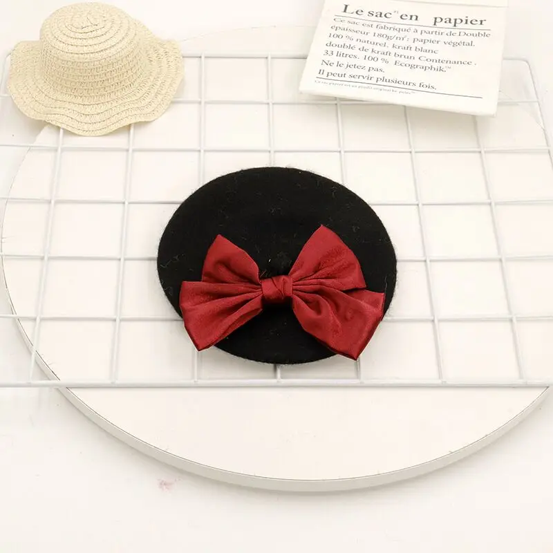 Pet Fashion Accessories spring autumn winter pet beret dog cat headgear