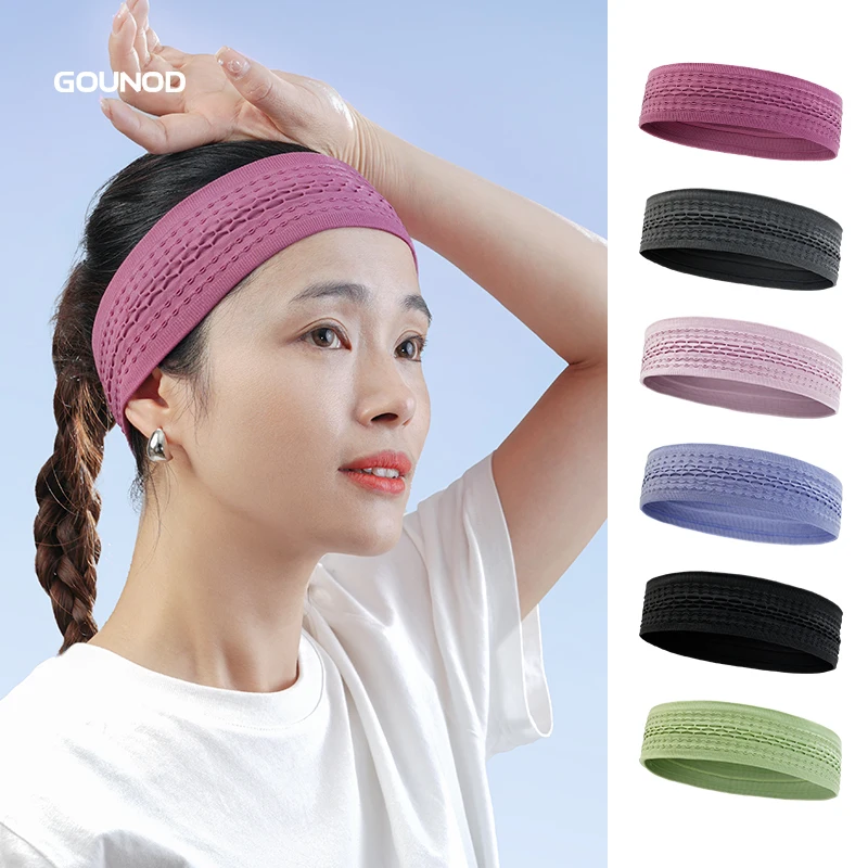 Highly Absorbent Sweatbands Workout Head Bands for Women Men  Sports Fitness Non Slip Headbands