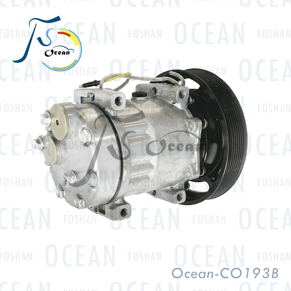 7H15 Air Conditioner Compressor For Volvo Truck FH16-D16C(16.1L)^D16E(16.1L) (2003-2008) Spare Parts 4134/4324/4326 CO193B