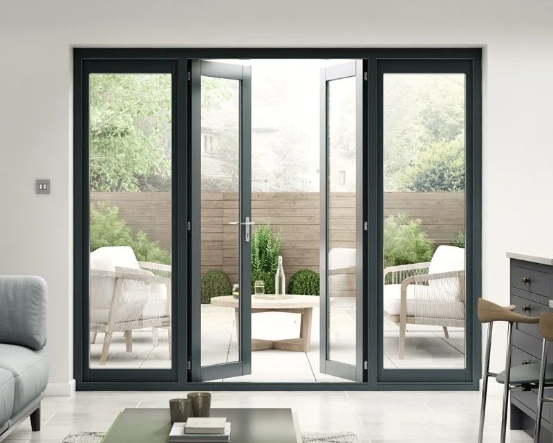 Modern Exterieur Security Door Swing Style with Aluminum  Glass Steel Material Featuring Chinese Design Style glass door