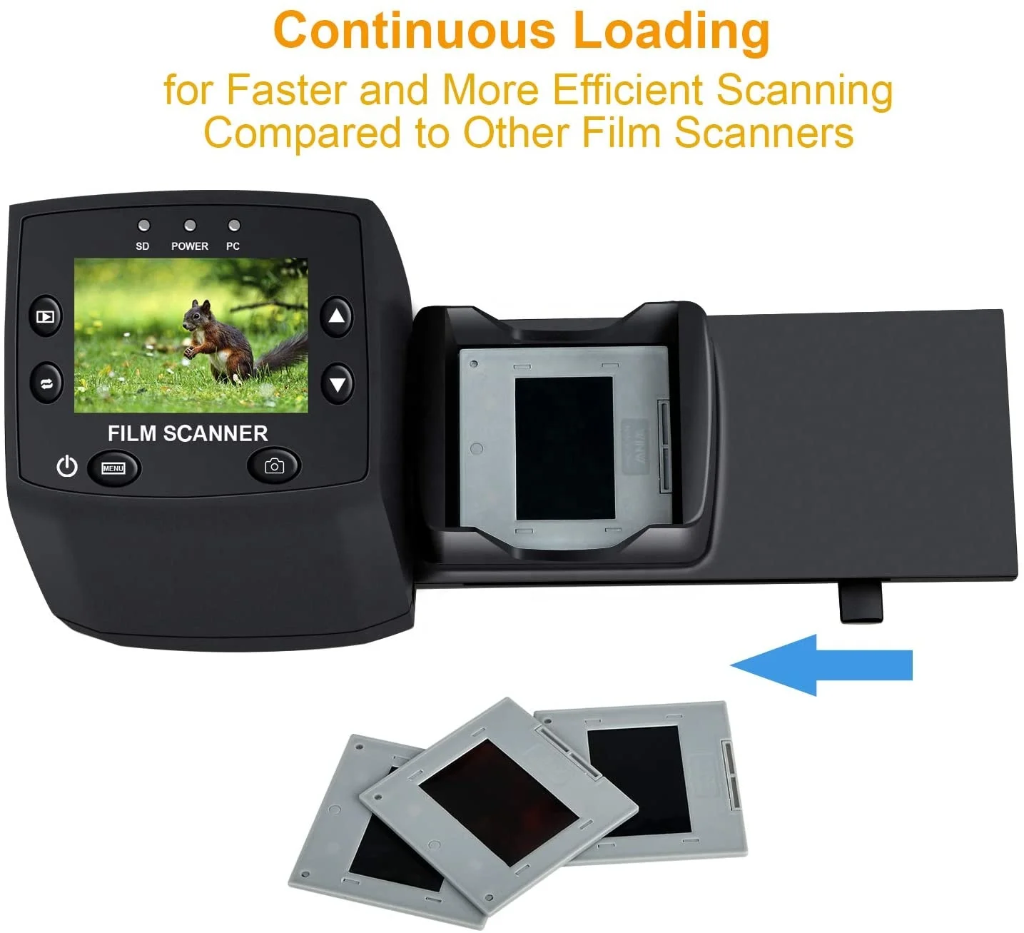 135 Film Negative Scanner High Resolution Slide Viewer,Convert 35mm Film &Slide to Digital JPEG,No Computer Software Required