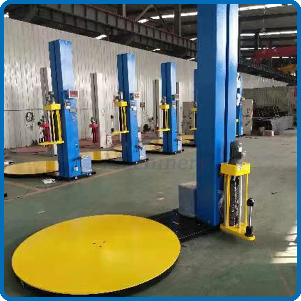 Pallet Stretch Film Wrapping Vertical Automatic Package Machine Plastic Wrapper Shrink Wrapping Packing Machine 100% Optional