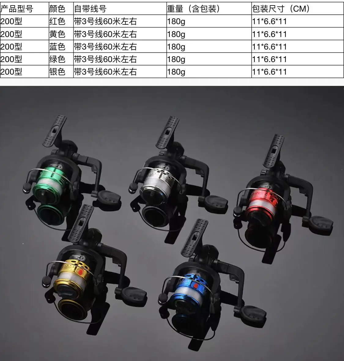 spinning fishing reel, Fishing Tackle Factory In Stock Plastic Metal Tackle Accessories