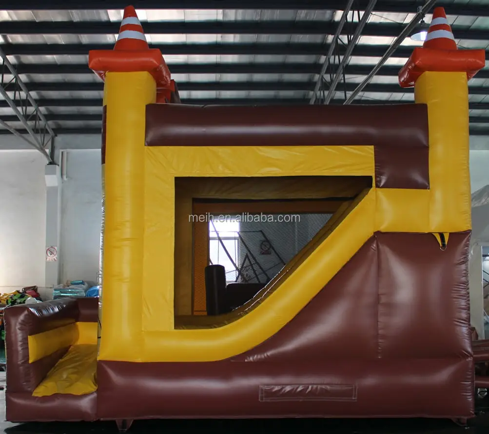 Commercial hot sale construction combo inflatable jumping castle bouncer house with slide for kids