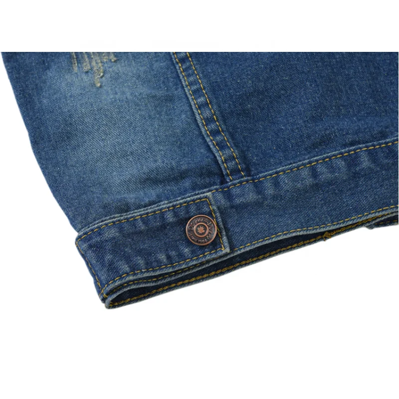 Wholesale New Denim Jacket for Women Plus Size Short Custom Fashionable Puffer Sleeveless Jacket Womens