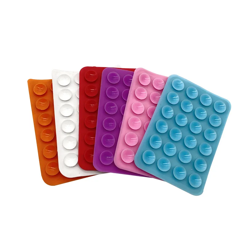Suction Phone Case Mount Silicon Adhesive Phone Accessory for iPhone and Android Hands-Free Fidget Mirror Shower Phone Holder