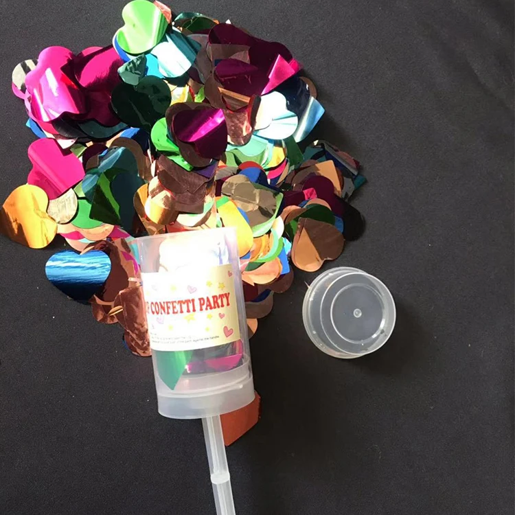  Индивидуальный Логотип Push Pop упаковка конфетти