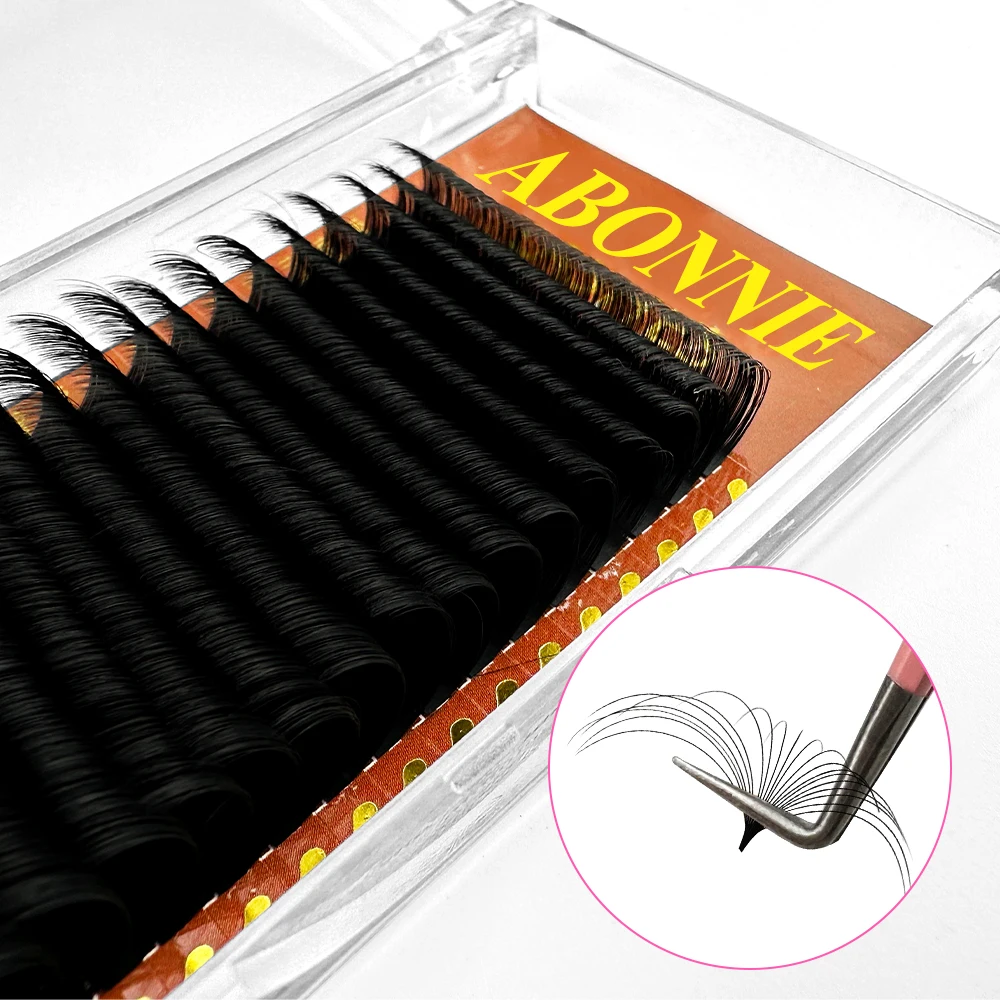 Wholesale Eyelash Extension Supplies Matte Black 03 Cashmere Lash Extensions Pbt Fiber Fluffy Lash Extension Trays