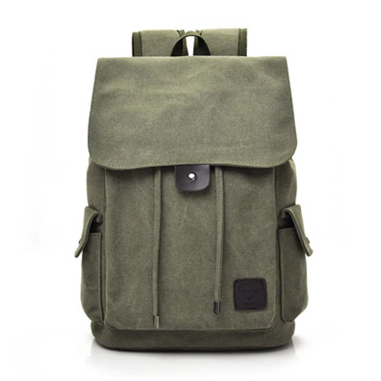 fancy canvas shoulder students 15.6 laptop backpack bag for college men waterproof