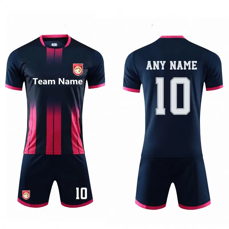 Customized high quality sublimation soccer jersey uniform men soccer jersey set retro football jersey 2021