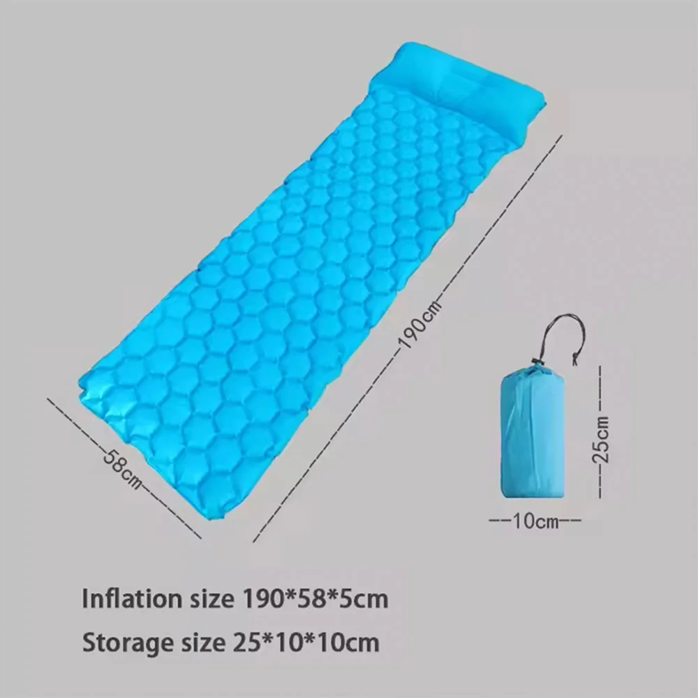 Air Mattress Ultra Light And Inflatable Suitable For Backpacking Hiking Thick Air Cushion Pump Waterproof