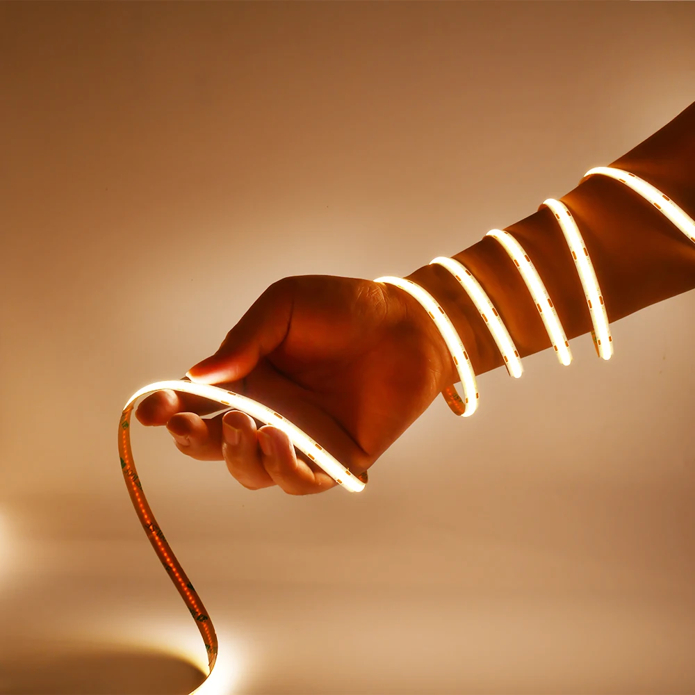 Hot selling high density 5m 12v 320leds/m 24v 756leds/m RGBW flexible led strip FCOB FOB RGB COB led strip