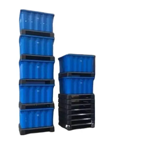 1165*1165*780mmchina HDPE Large plastic pallet box pallet crate fruit Bulk Folding Crate