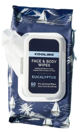 Best Seller Wet Tissue PH Balanced Gym Wipes for Men Natural Mint Cooling Face&Body Wipes