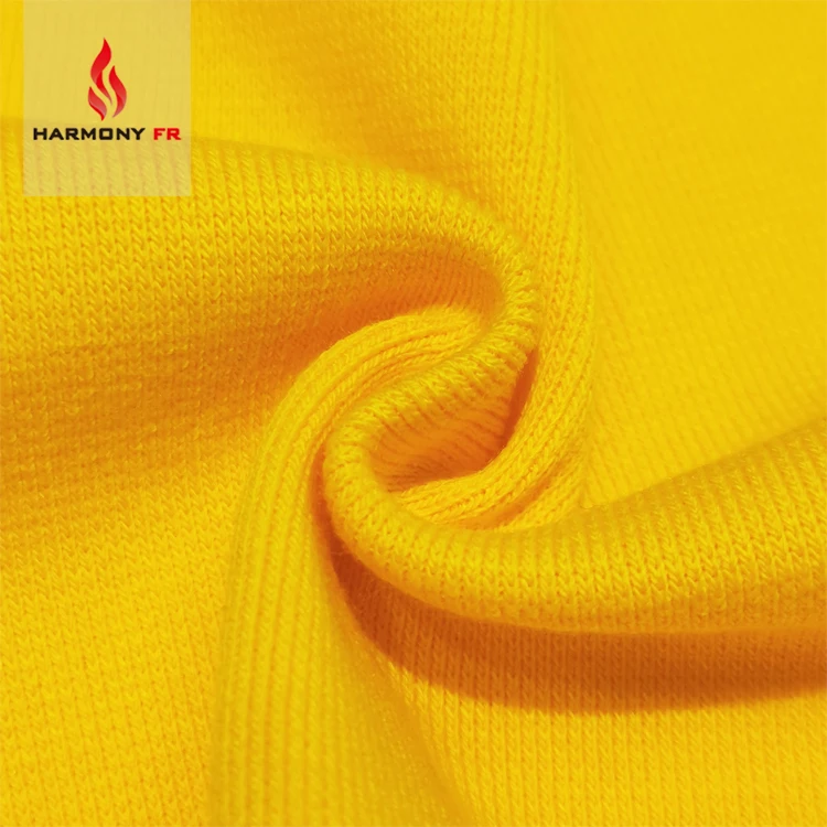 NFPA2112 Wholesale Knit Spandex Custom Weight 100% Cotton 1*1 And 2*2 Flame Retardant Rib Fabric For Cuff