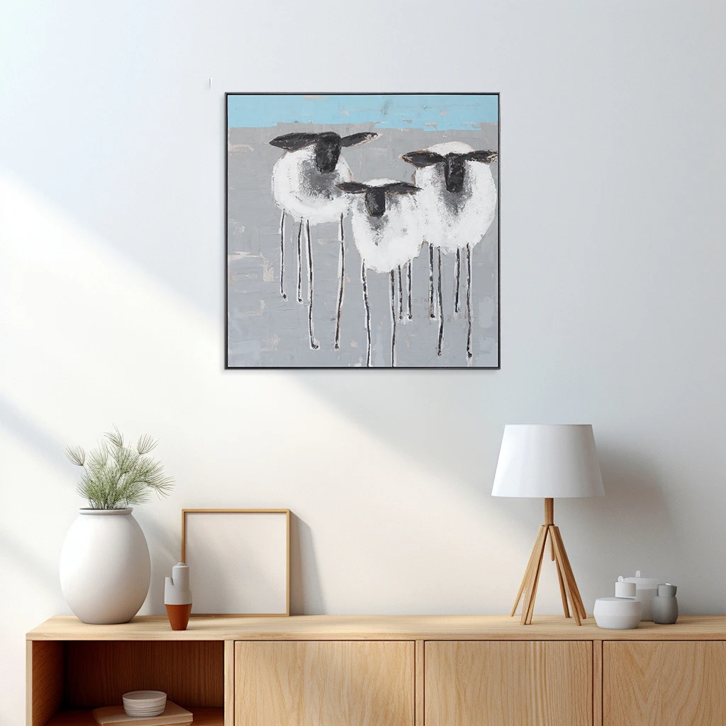Handgemaakte Muur Kunst холст Schilderij kallografie Artistieke Декор Современный Kunstwerk живопись на заказ
