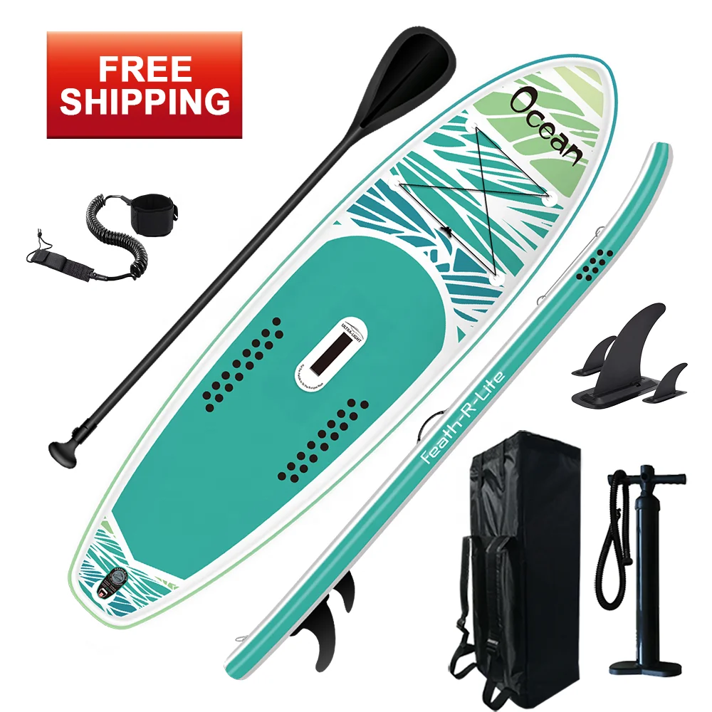 FUNWATER Free shipping Certification CE surfboard wholesale stand up inflatable paddle board with accessories