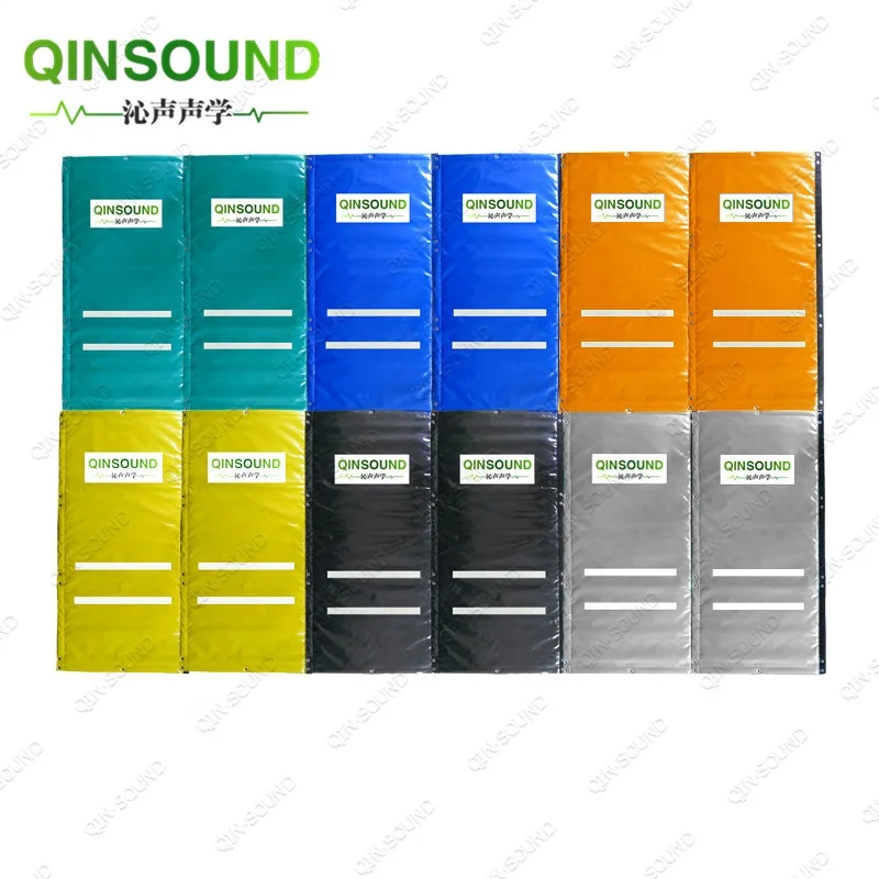 Qinsound Soundproof Fence Canvas Residential Noise Barrier Removable Thick Fence Vinyl Quality Sound Barrier Acoustic Curtains