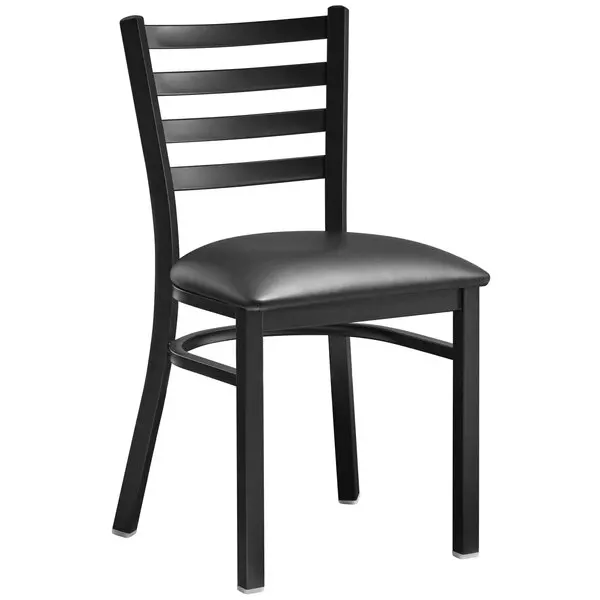 Factory price Leather Upholstered Seat Restaurant Chair Furniture metal chair for indoor use