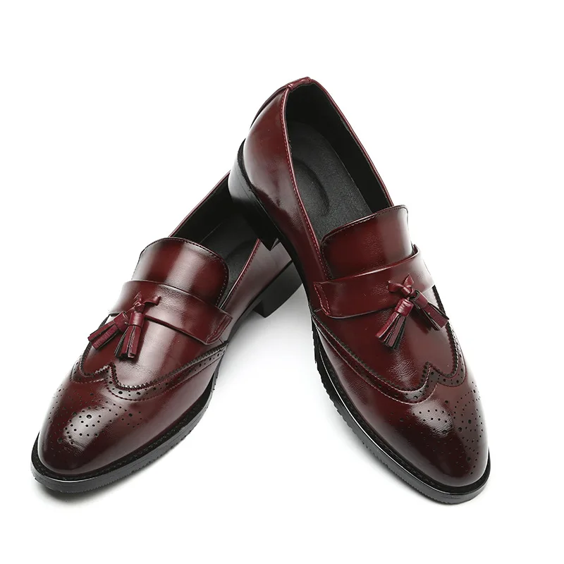 Exquisite Craftmanship Men Dress Shoes & Oxford Men Business Shoes Italian Men Shoes Leather