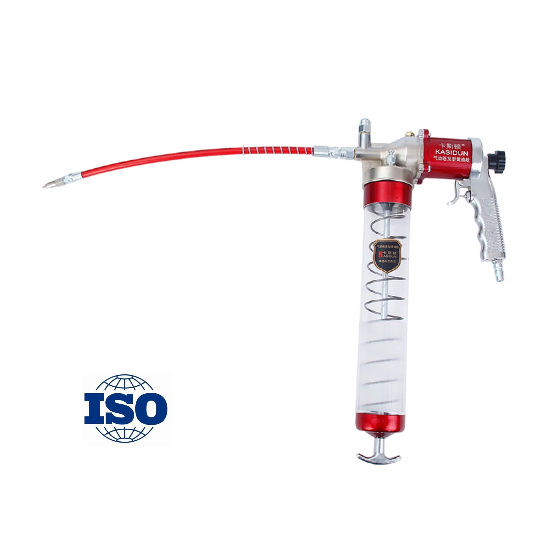 CE Certificate Oil Gun Finish Pneumatic Oil Lubricating Manual Gun Stainless Steel Universal Customizable Hand Grease Gun 900 Cc