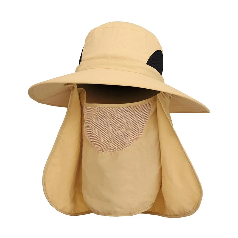 Customized Hiking Camping Fishing Safari Men Wide Brim Sun Hat UV Protection bucket hats