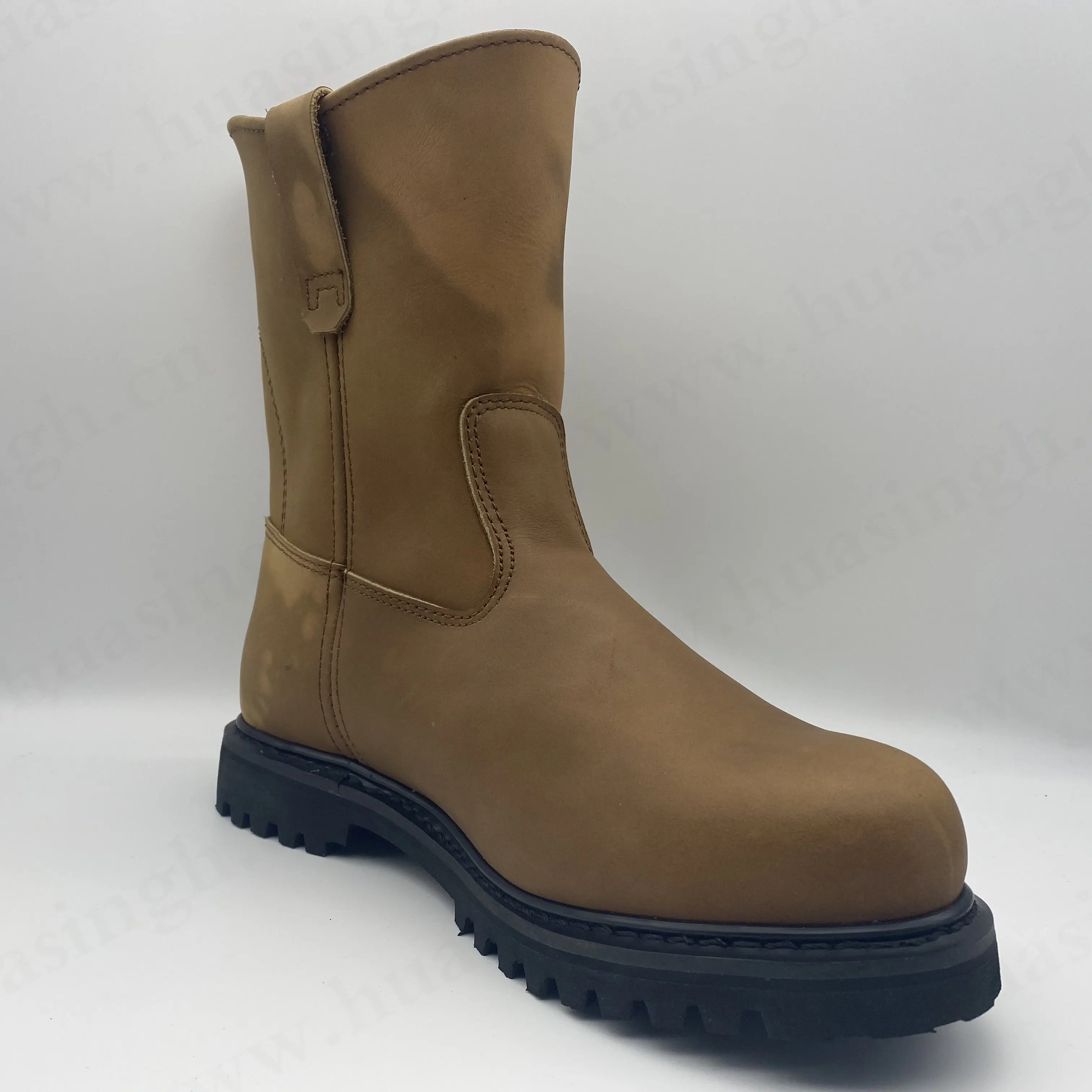 XC,coal miner hard Goodyear rubber outsole work safety boots anti-hit puncture resistant long tube mining safety boots HSB341