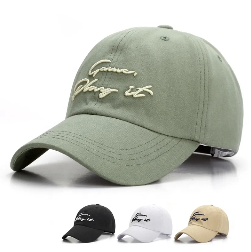 Custom summer new fashion adjustable embroidered 6 panel basball cap
