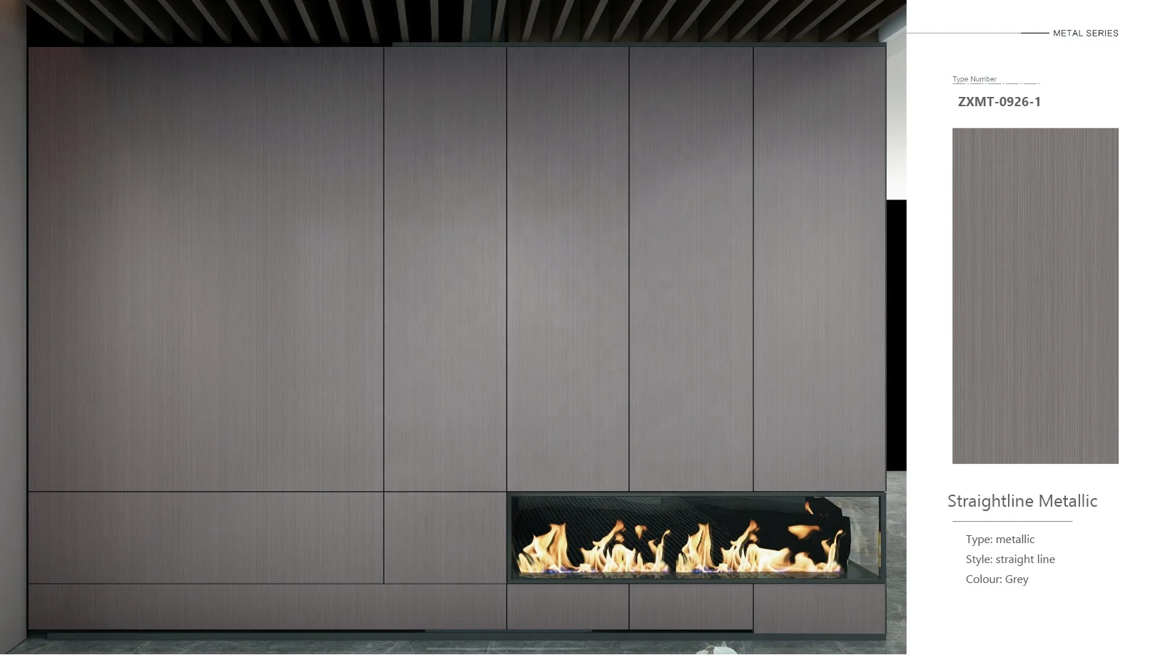 High Grade Vacuum Membrane Press PVC Metalized Film Decorative Door Membrane Laminate Sheets for MDF Cabinets