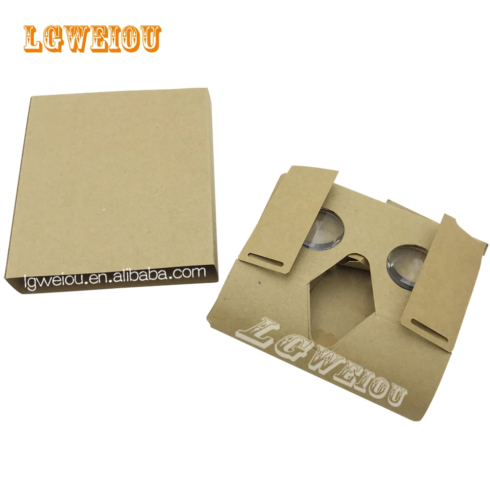 
Wholesale Custom Logo Cardboard Glasses Virtual Reality Box 3D Glasses Video Headset VR paper box with envelope 