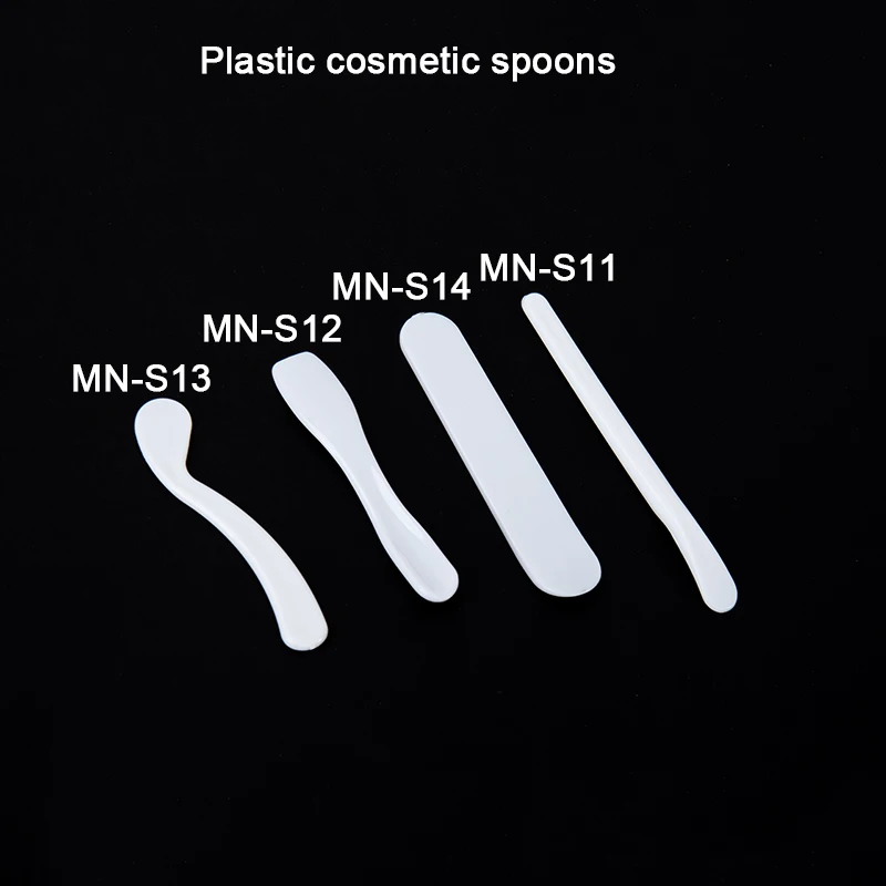 Factory mini PS  face mask skin cream Makeup tool Cosmetic Spatula Spoon small plastic cosmetics spatula