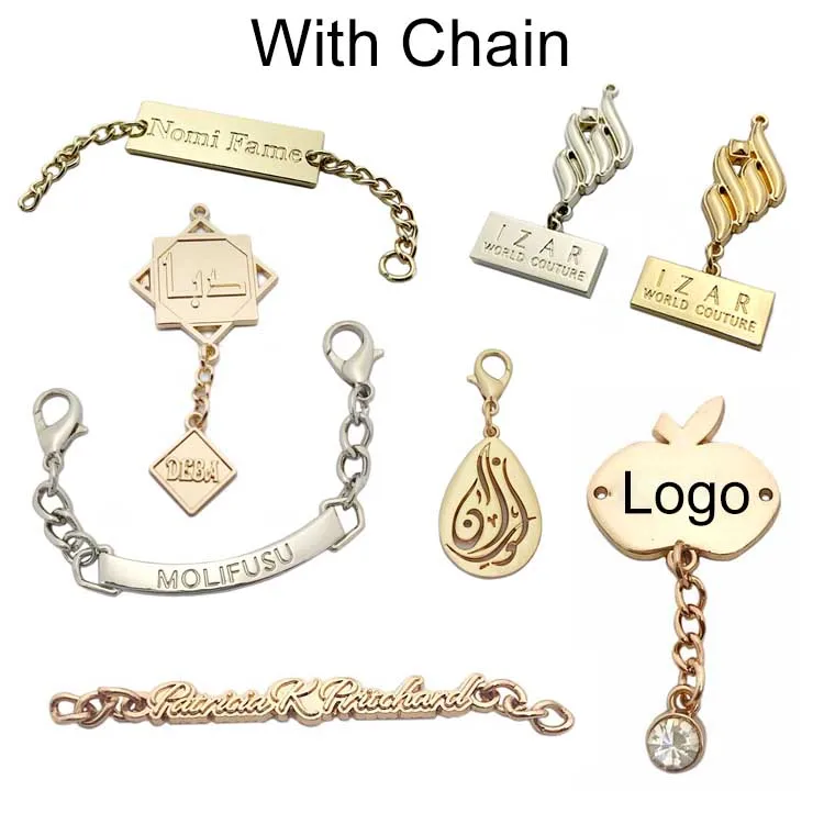 Матовая серебряная этикетка с именем на заказ маленькая металлическая логотипом для одежды/сумочки