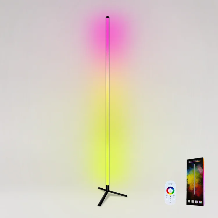 Factory Wholesale Modern Floor Lamp Sconce Decoration Dance Floor Lights RGB Corner LED Floor Lam