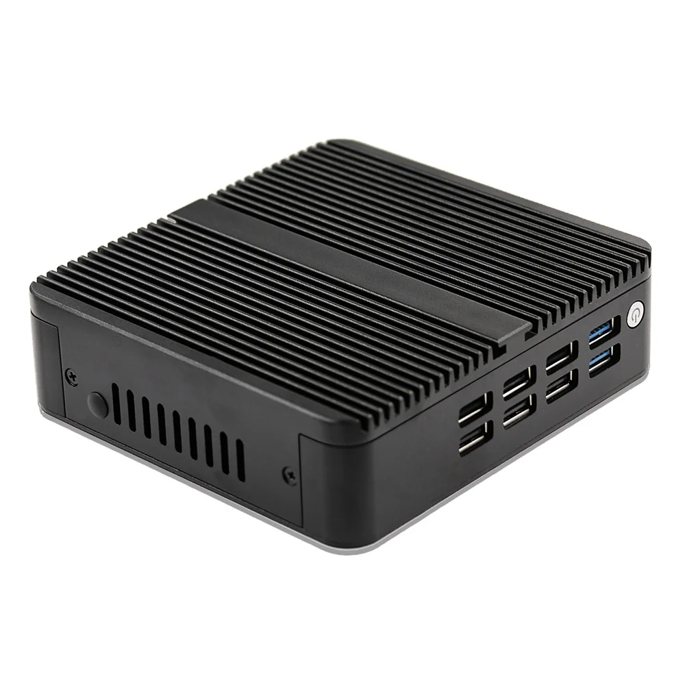 Hot sale small size fanless nuc support win7/8/10/11 intel EIhart Lake J6412 J6413 RAM DDR4 64G industrial mini pc