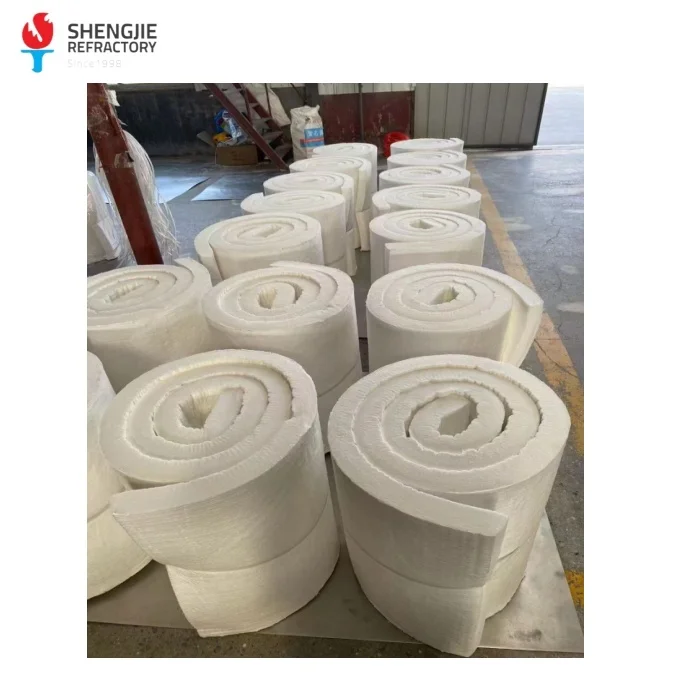 Shengjie Refractory Formaldehyde-free High Quality Wholesale Glass Wool Blanket rolls for Heat Insulation Materials