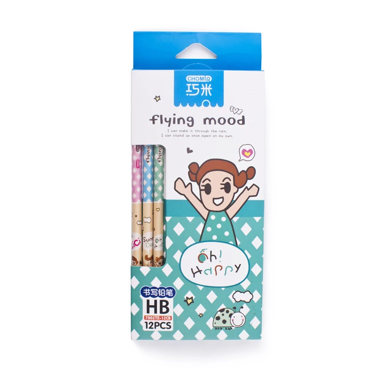 High quality triangular black lead Hb graphite pencil