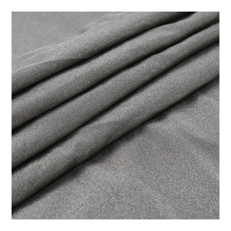 Antimicrobial 4-way stretch anti-radiation emf shield spandex silver coated conductive fabric for clothing
