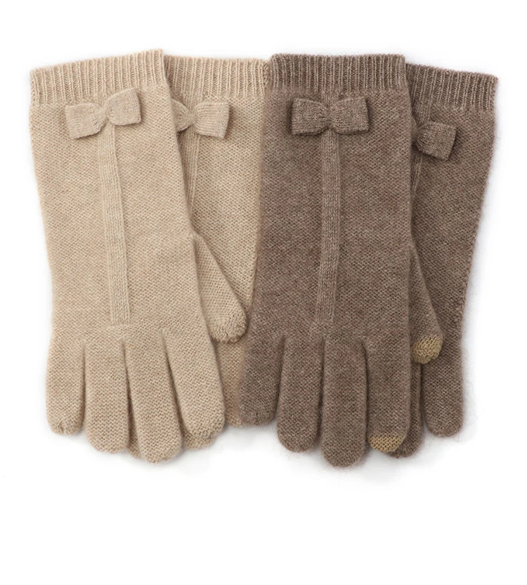2019 Classical Design 100% Womens Cashmere Gloves