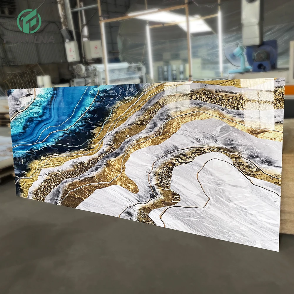 Marble design wall panels interior walls carbon crystal panels bamboo charcoal panels