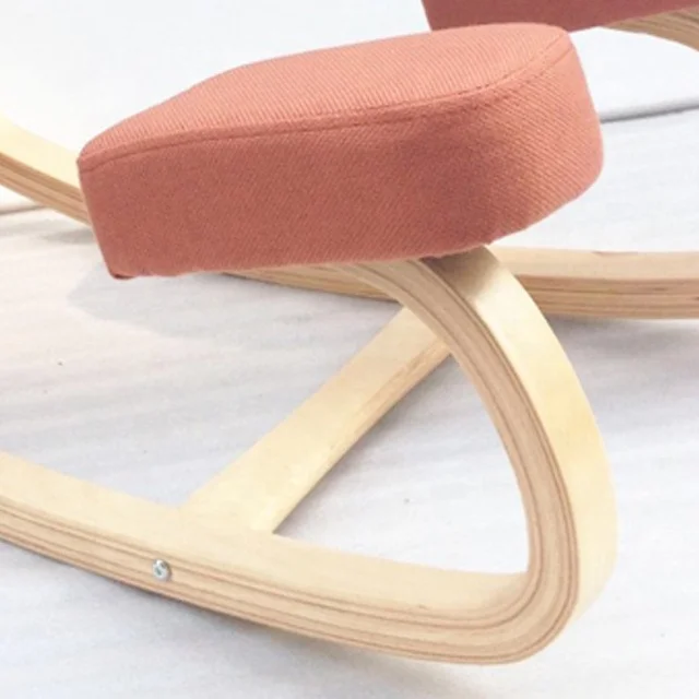  Офисное деревянное эргономичное студенческое кресло-качалка из Bentwood на коленях с коррекцией