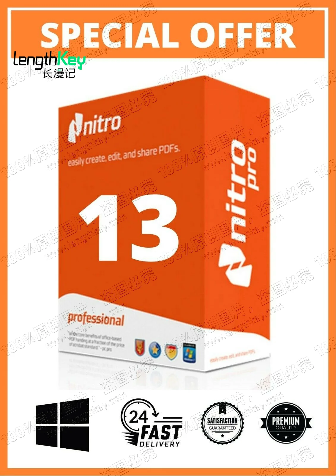 24/7 Online Nitro Pro 13 Official Genuine Original License Key Online Activation for Lifetime Editing PDF software