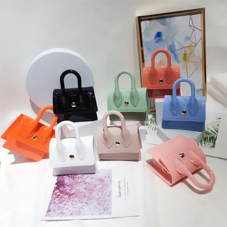 
women black leather mini fashion bags handbags crossbody shoulder bag jelly purses 