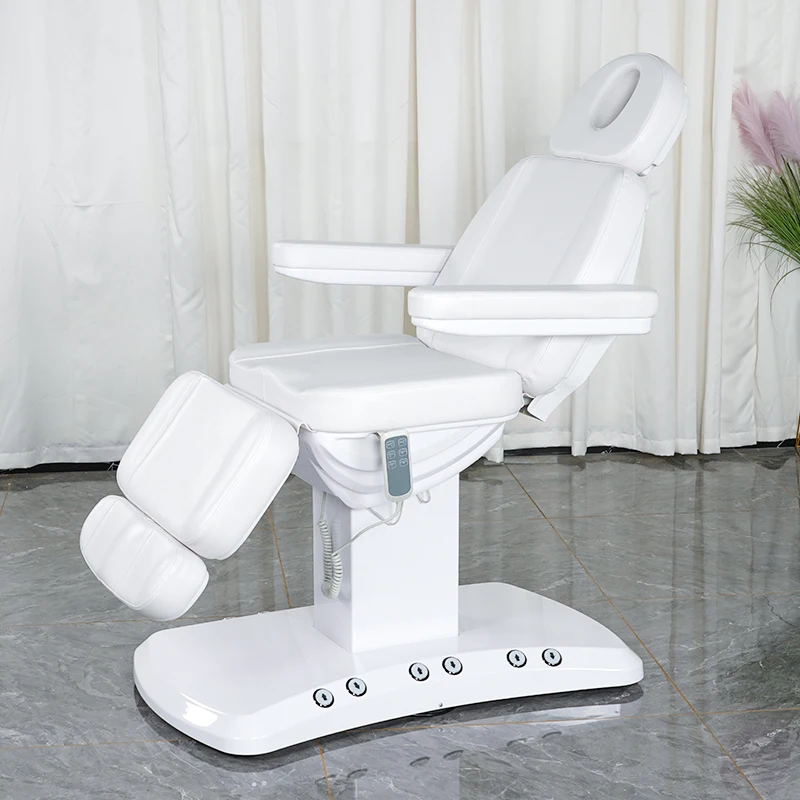 Modern Cheap Adjustable Therapy Spa Salon Cosmetic 3 Electric Motors Beauty Massage Table Facial Bed