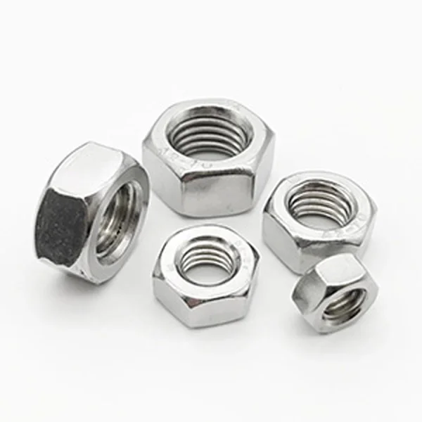 TOBO DIN934 M4 A2-70 304 Stainless Steel Hexagon Nut with White Wash Finish Standard DIN Compliance