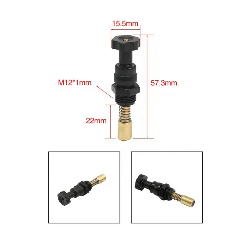 Motorcycle Carburetor Choke Lever Start Button Starter Plunger Valve Carburetor Choke Set For PW.K PE24 26 28 30MM