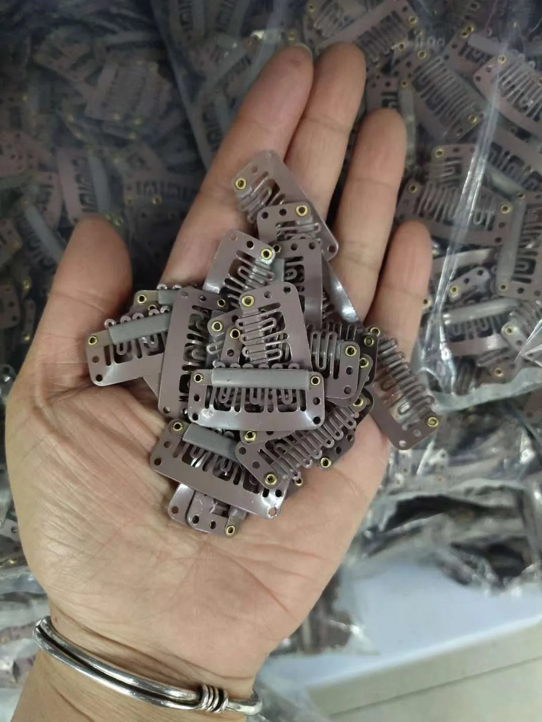 3.2CM U-shape Small Metal Clips 6 Teeth Combs Clips Hair Wig Clips For Human Hair Extensions DIY