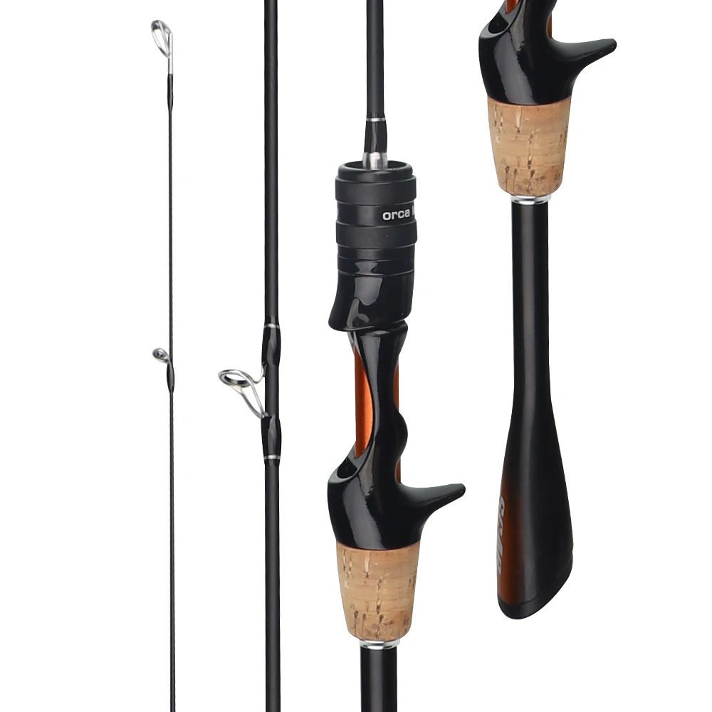 TAIGEK 1.53m 1.65m 1.8m Ultra light tapered handle Crappie Panfish pole Fishing Carbon casting Rod Ultralight Spinning rods