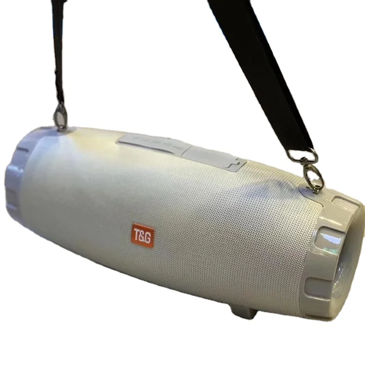 portable waterproof speaker mic outdoor radio subwoofer fabric speaker support TF Card FM Radio AUX TG526